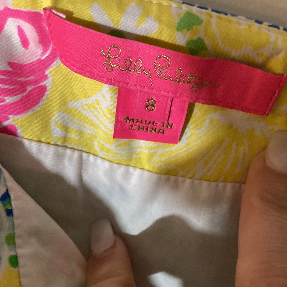 EUC Lilly Pulitzer Jan Set Top & Skirt Size 8 Cheek To Cheek Print - Picture 12 of 12